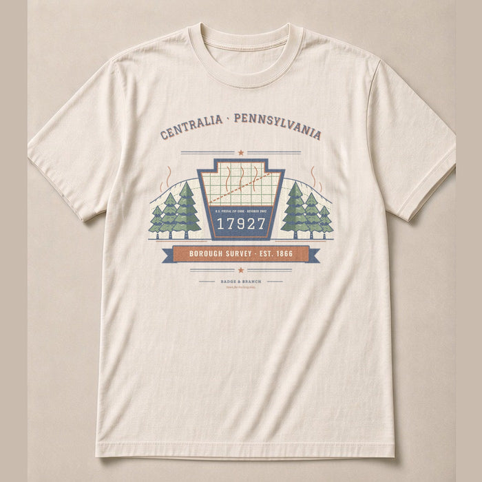 Centralia, PA · 17927 Survey Tee — Full Shirt View