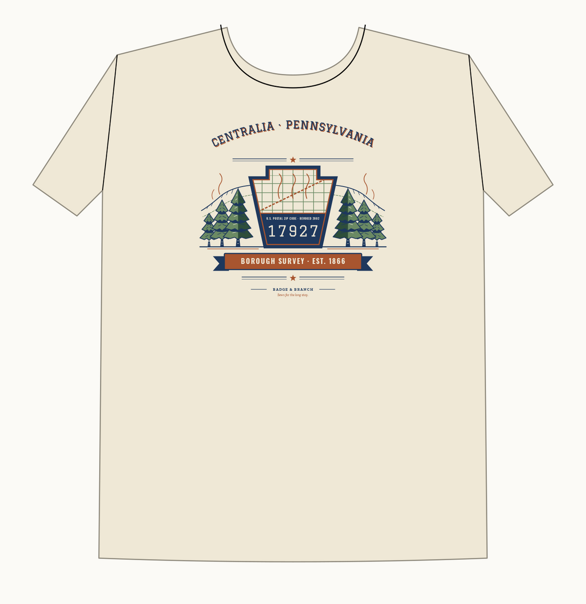 Centralia PA 17927 Borough Survey Tee mockup