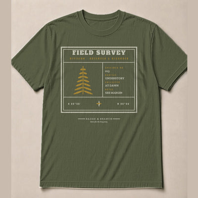 Field Survey Division · Observed & Recorded — Full Shirt View