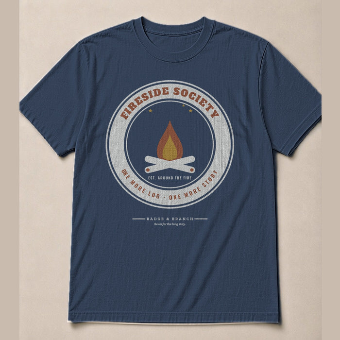 Fireside Society Tee — Full Shirt View