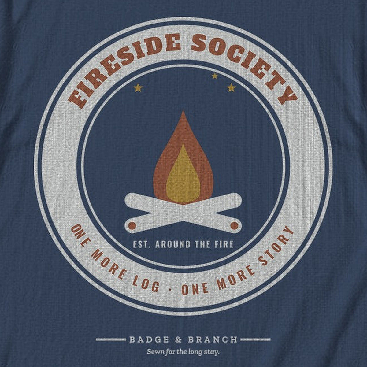 Fireside Society Tee — Zoomed Artwork Detail