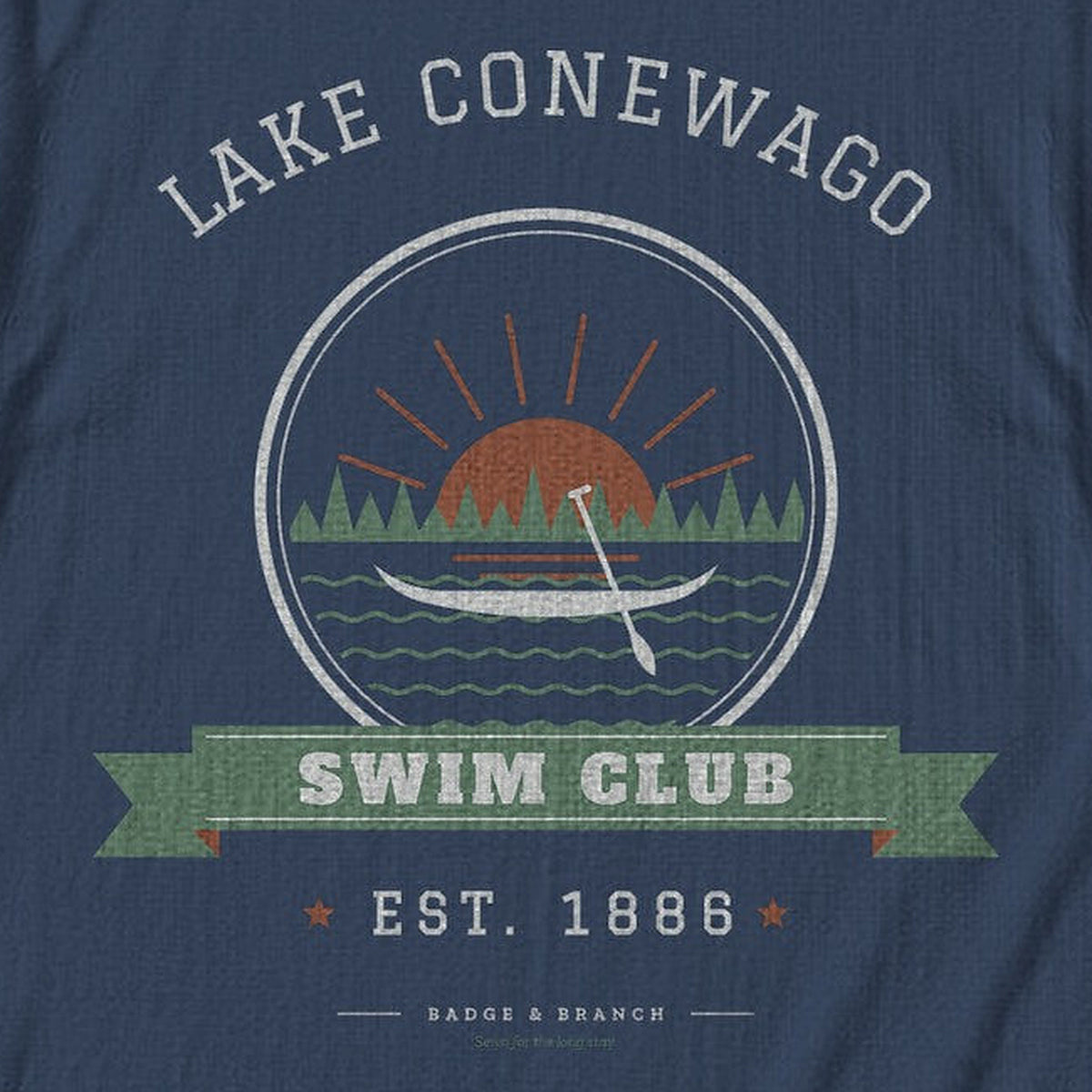 Lake Conewago · 1886 — Zoomed Artwork Detail