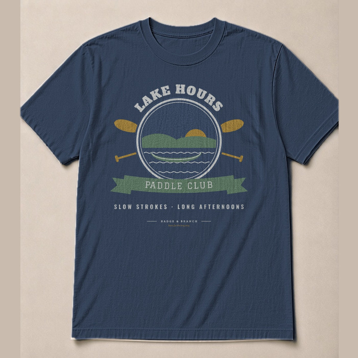 Lake Hours Paddle Club — Full Shirt View