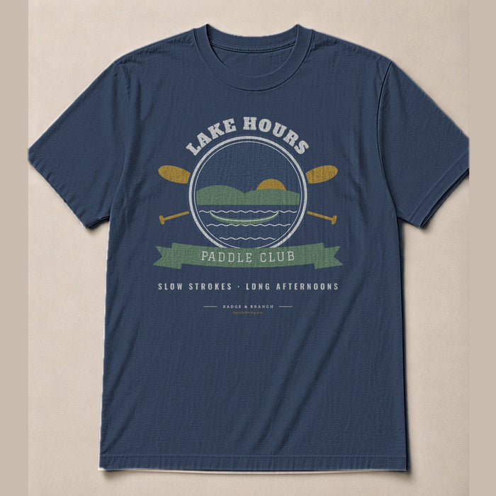 Lake Hours Paddle Club — Full Shirt View