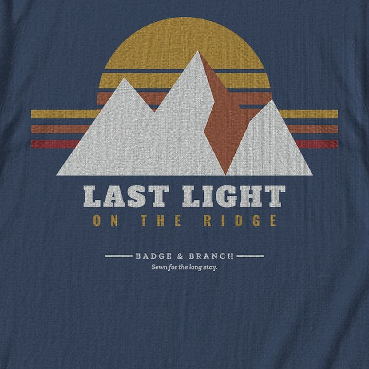 Last Light on the Ridge Tee — Zoomed Artwork Detail