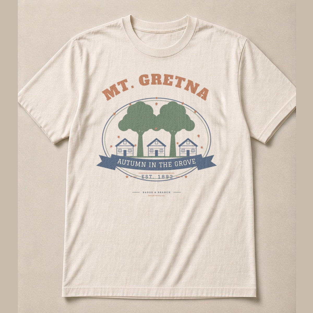Mt. Gretna · Autumn in the Grove Tee — Full Shirt View