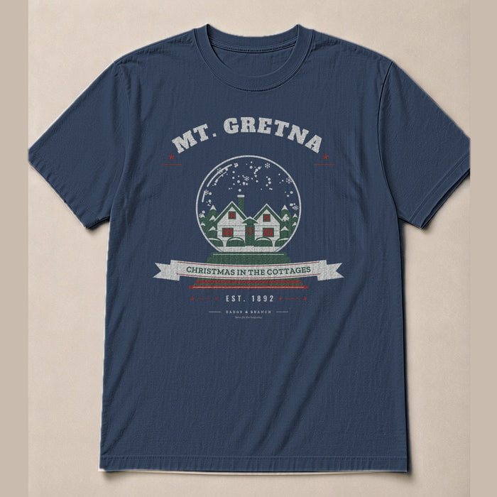 Mt. Gretna · Christmas in the Cottages Tee — Full Shirt View
