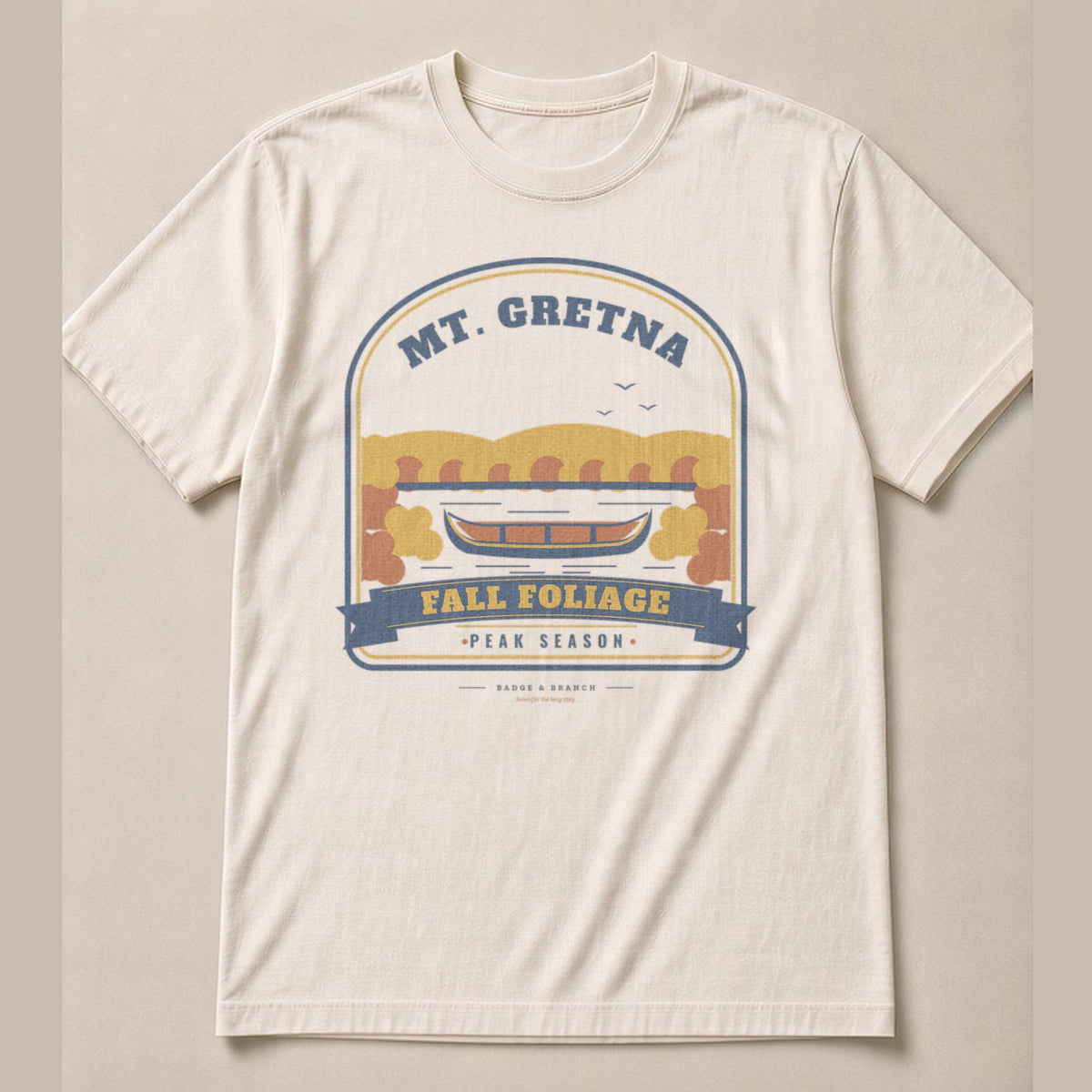Mt. Gretna · Fall Foliage Canoe Tee — Full Shirt View