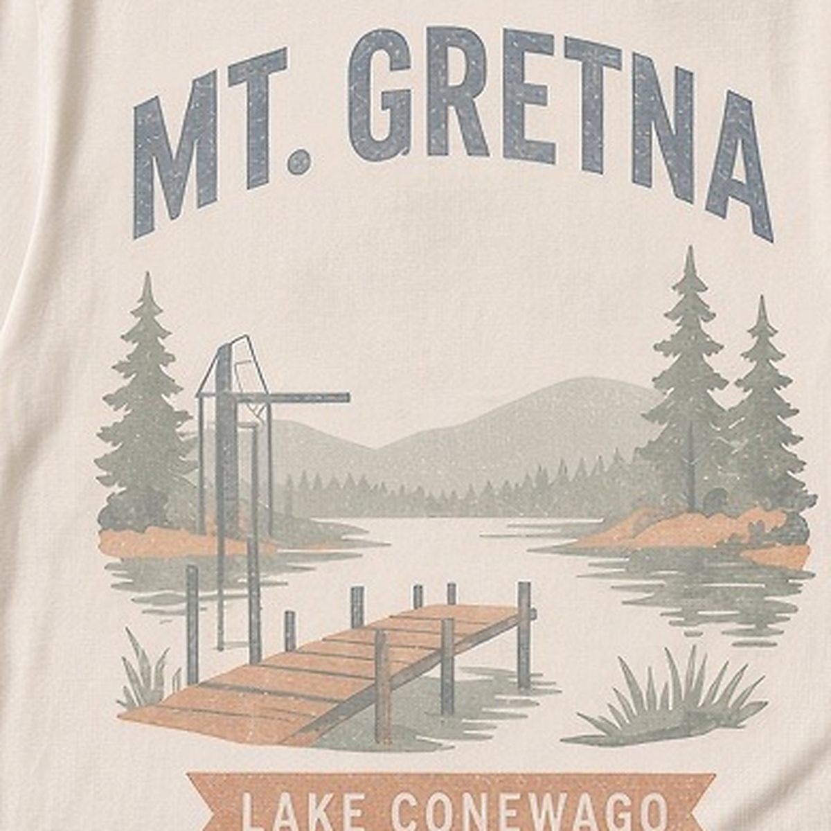 Mt. Gretna · Lake Conewago Tee — Badge Artwork Detail