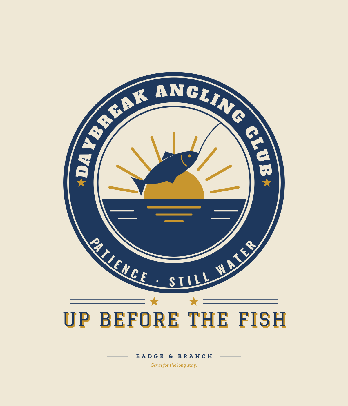 Daybreak Angling Club badge tee