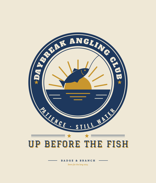 Daybreak Angling Club badge tee