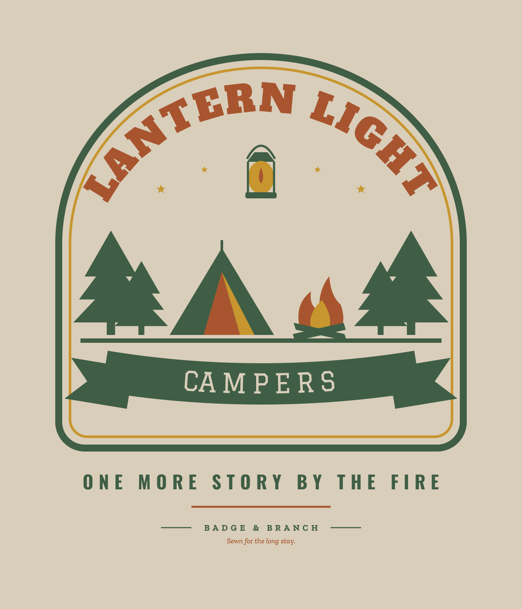 Lantern Light Campers badge art