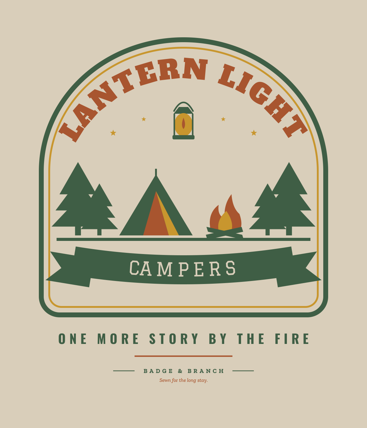 Lantern Light Campers badge art