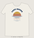 Lake Hours retro sunset tee