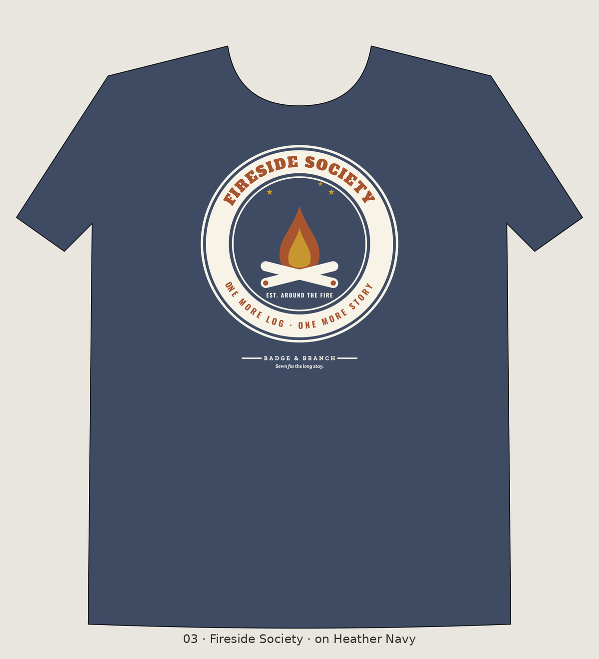 Fireside Society campfire tee