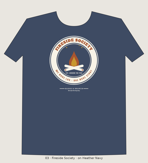Fireside Society campfire tee