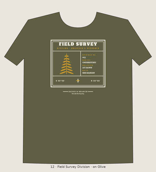Field Survey Division Observed & Recorded tee