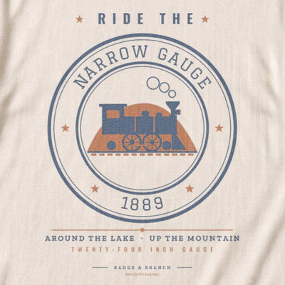 Ride the Narrow Gauge · 1889 — Zoomed Artwork Detail