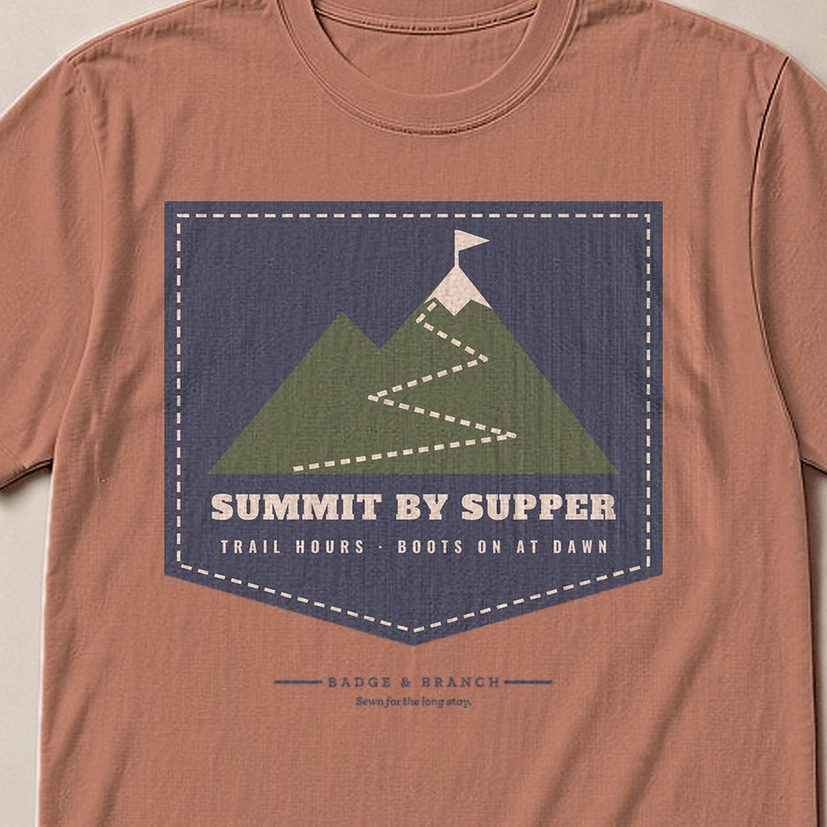 Summit by Supper Tee — Collar & Chest View