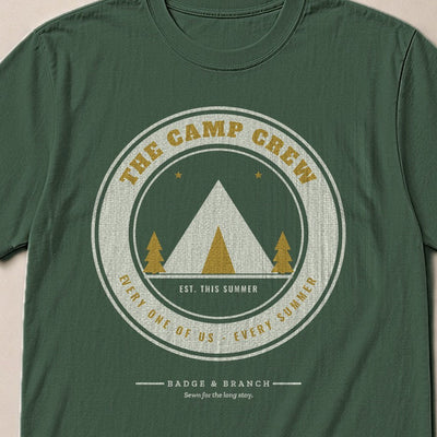 The Camp Crew Tee — Collar & Chest View