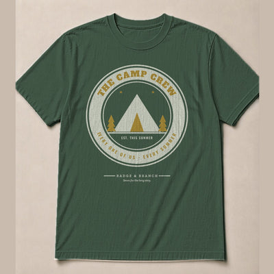 The Camp Crew Tee — Full Shirt View