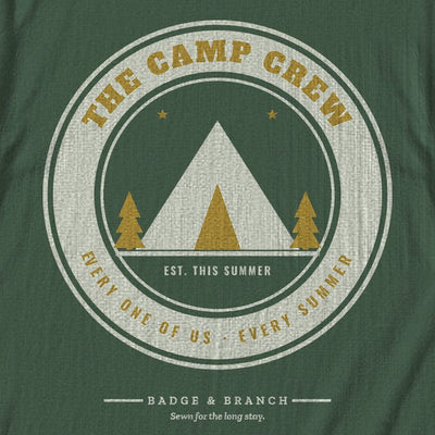The Camp Crew Tee — Zoomed Artwork Detail