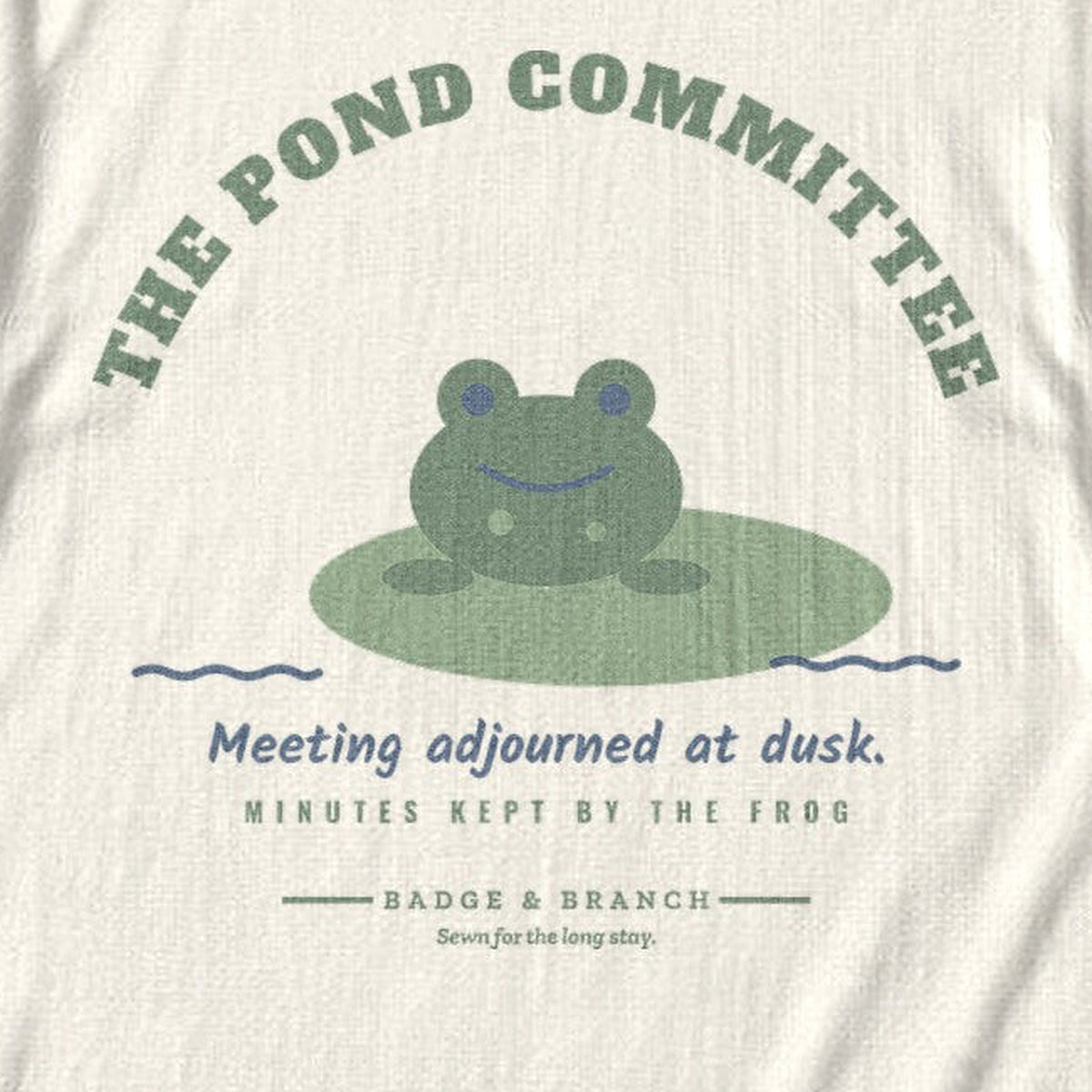 The Pond Committee Tee — Zoomed Artwork Detail