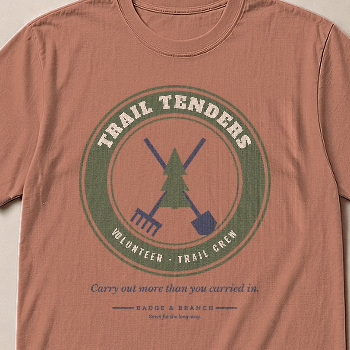 Trail Tenders Tee — Collar & Chest View