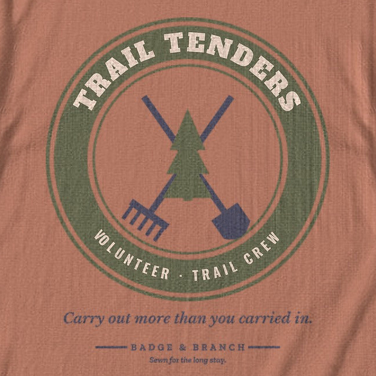 Trail Tenders Tee — Zoomed Artwork Detail