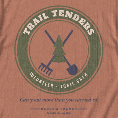 Trail Tenders Tee — Zoomed Artwork Detail